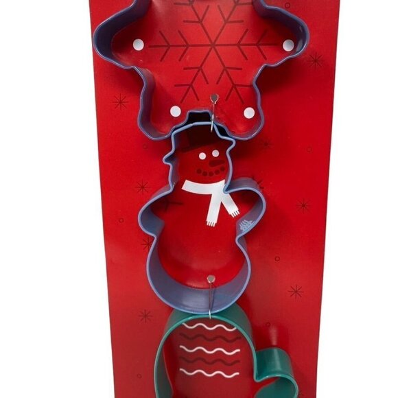 Target Wondershop Holiday Cookie Cutters Snowflake Snowman Mitten - Picture 3 of 4